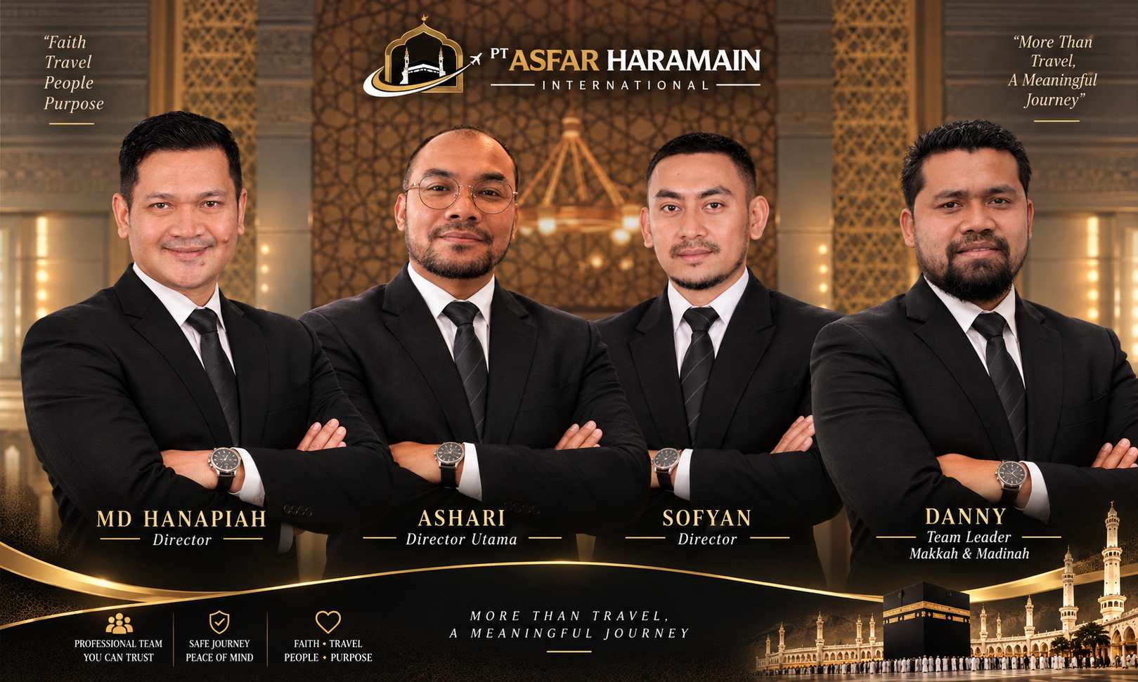 Leadership team of PT Asfar Haramain Internasional